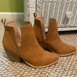 Tan booties